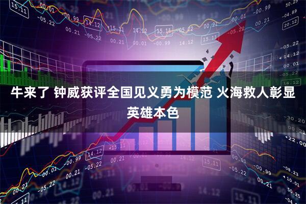 牛来了 钟威获评全国见义勇为模范 火海救人彰显英雄本色