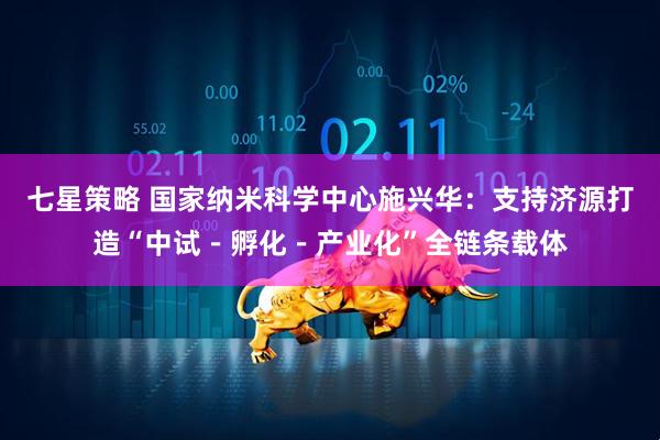 七星策略 国家纳米科学中心施兴华：支持济源打造“中试－孵化－产业化”全链条载体