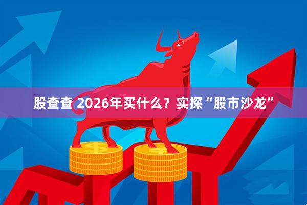 股查查 2026年买什么？实探“股市沙龙”